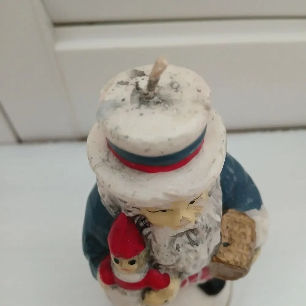 Patriotic Uncle Sam Santa Claus fourth of July Independance Christmas Candle - Picture 9 of 13